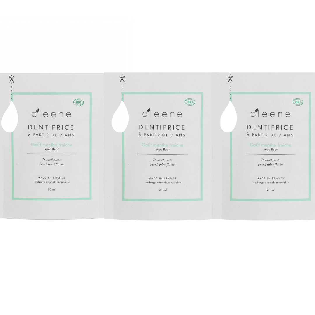 Pack 3 Recharges 7 ans et + Menthe