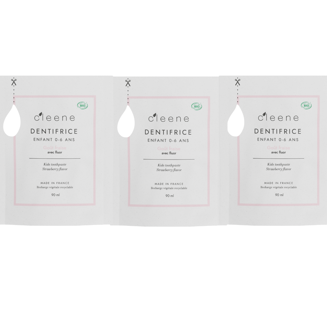 Pack 3 Recharges Enfant 0-6 ans Fraise