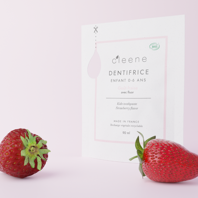 Recharge 0-6 ans 90ml Fraise et Guimauve Bio