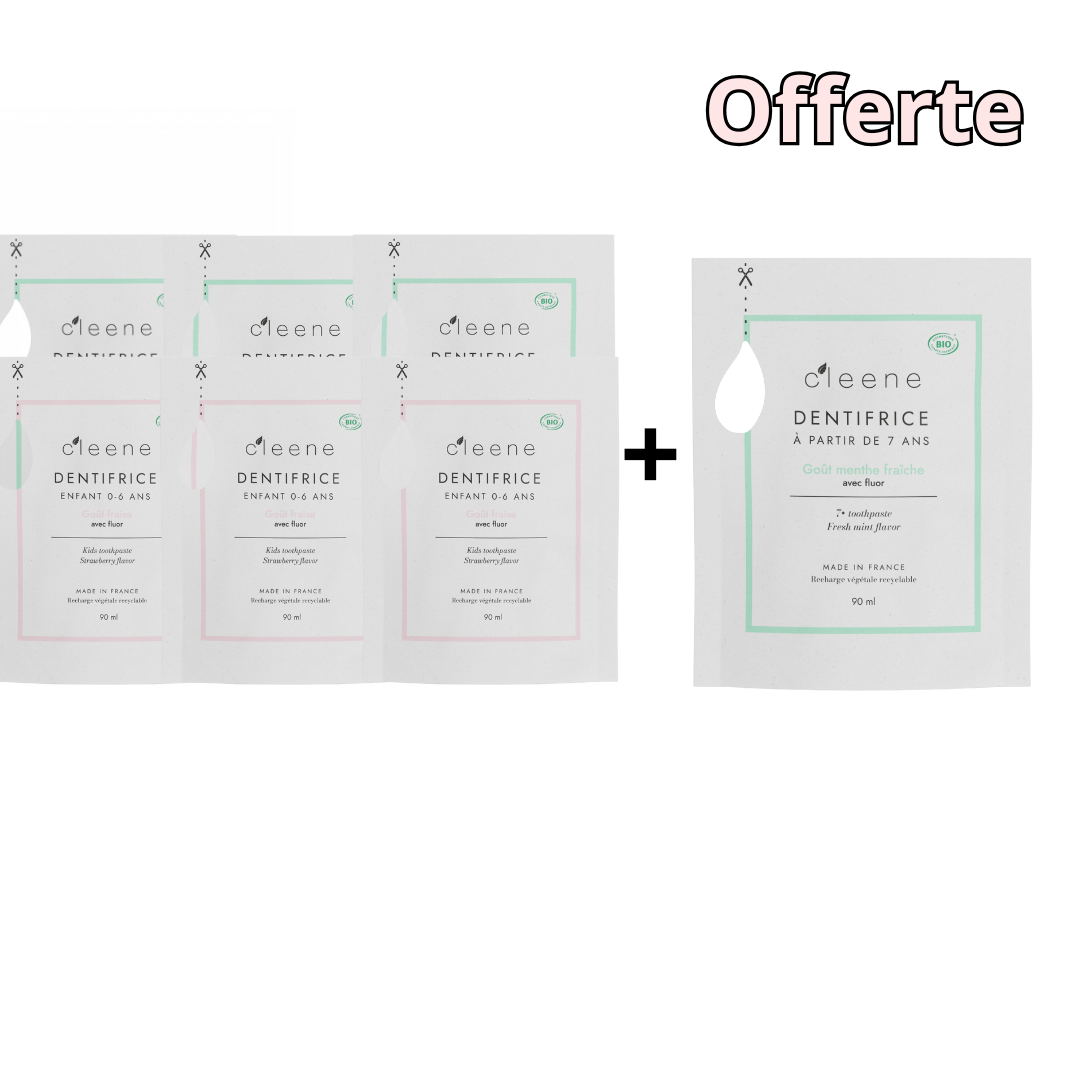 Pack recharges Menthe et Fraise 6+1 offerte