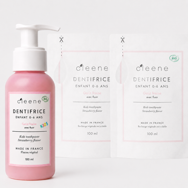 Pack Découverte 0-6 ans Fraise et Guimauve bio - Gencives sensibles