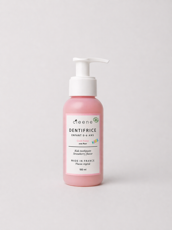 Flacon Dentifrice Enfant 0-6 ans Fraise ✨NEW FORMULE SANS COLORANT✨