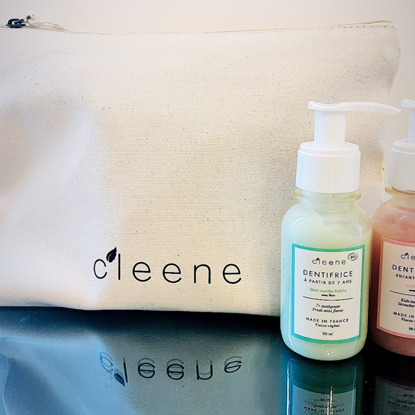 Trousse de toilette en coton bio